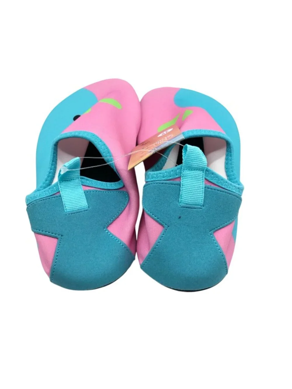 Cituo Girls Water Shoes Slip On Whale Pink Blue Size 36/37 US 4/5
